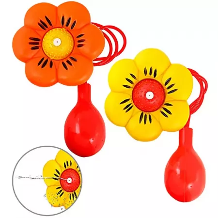 Flor de payaso con chorro de agua 12 cm - Bomba manual divertida Flor de payaso con chorro de agua 12 cm - Bomba manual divertida