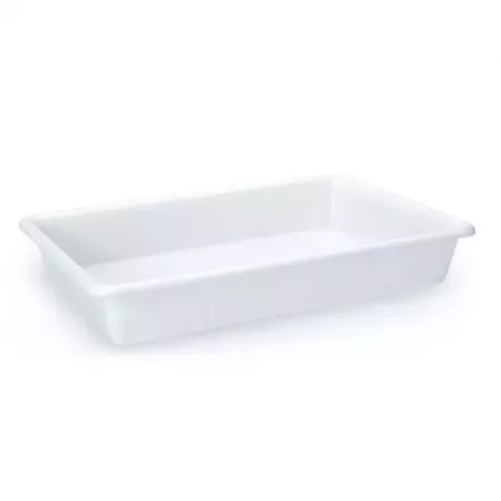 Bandeja Plástica Blanca 43,8x28 cm | Microondas y Lavavajillas Bandeja Plástica Blanca 43,8x28 cm | Microondas y Lavavajillas