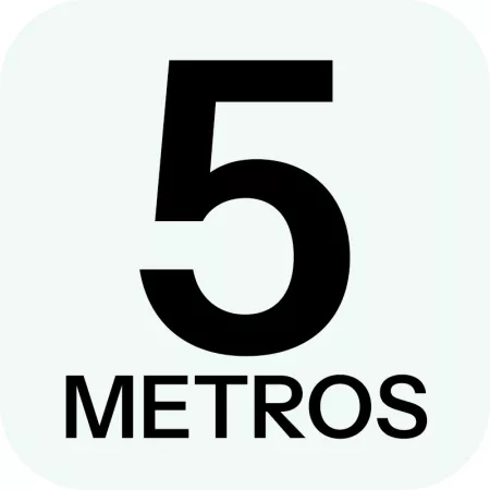 Palo extensible 5 m para escoba, fregona y limpiacristales, aluminio y plástico, blanco y azul, ideal zonas altas