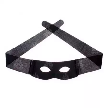 Antifaz negro clásico 7x18 cm para fiestas y carnavales Antifaz negro clásico 7x18 cm para fiestas y carnavales