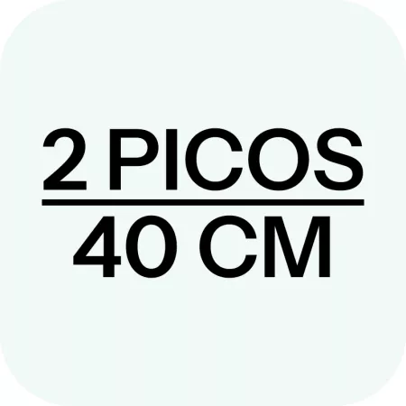 Azada 2 Picos 40 cm Mango Madera Forjada 450g Fácil Uso Azada 2 Picos 40 cm Mango Madera Forjada 450g Fácil Uso