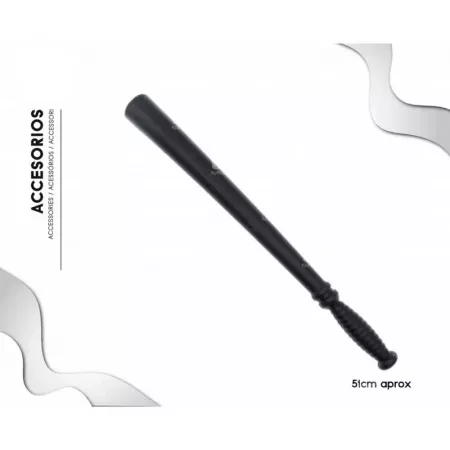 Porra de Policía Negra 50 cm - Resistente y Perfecta para Halloween Porra de Policía Negra 50 cm - Resistente y Perfecta para Halloween