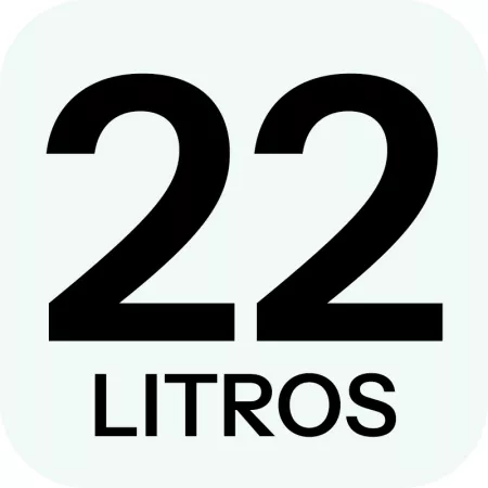 Bidón cilíndrico PVC 22 L con asas, hermético y resistente, para alimentos y líquidos, multiusos