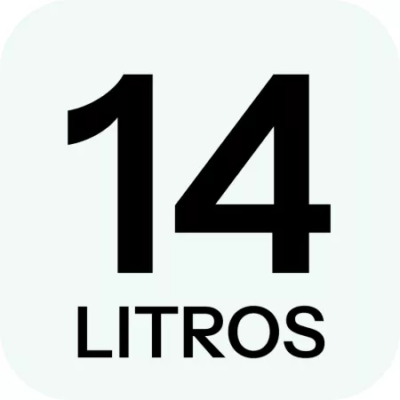 Capazo plástico negro 14 litros cubo flexible multiusos con asas reforzadas resistente temperaturas jardín construcción