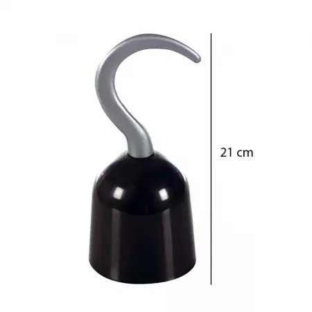 Garfio Pirata Negro 21 cm - Complemento Ideal para Disfraces Garfio Pirata Negro 21 cm - Complemento Ideal para Disfraces
