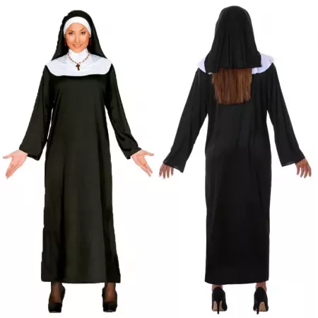 Disfraz de Monja Unisex Talla L Suave para Carnaval y Halloween Disfraz de Monja Unisex Talla L Suave para Carnaval y Halloween