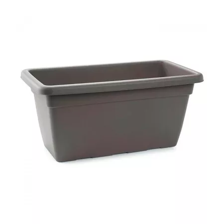 Tradineur - Jardinera de plástico sin Plato - 100 cm - Agujeros de drenaje - Modelo PLFT - Forma Rectangular - Ideal para decora