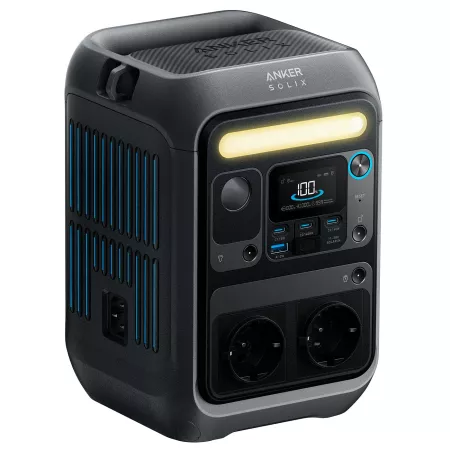Anker SOLIX - Estación de energía portátil C300X - batería LiFePO4 de 288Wh, 300W (sobrecarga de 600W) carga rápida de 140W Anker SOLIX - Estación de energía portátil C300X - batería LiFePO4 de 288Wh, 300W (sobrecarga de 600W) carga rápida de 140W