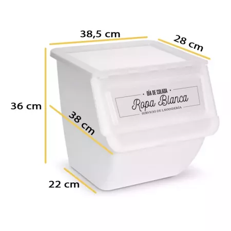 Set 3 Contenedores Apilables 36L con Ruedas y Tapa Fácil Set 3 Contenedores Apilables 36L con Ruedas y Tapa Fácil