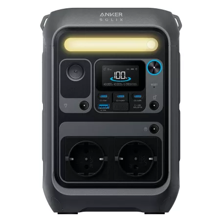 Anker SOLIX - Estación de energía portátil C300X - batería LiFePO4 de 288Wh, 300W (sobrecarga de 600W) carga rápida de 140W Anker SOLIX - Estación de energía portátil C300X - batería LiFePO4 de 288Wh, 300W (sobrecarga de 600W) carga rápida de 140W