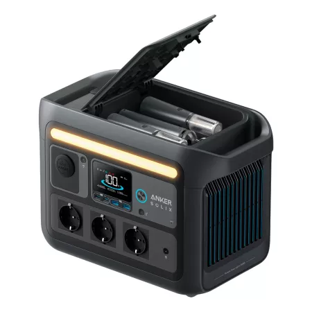 Anker SOLIX - Estación de energía portátil C800X - Batería LiFePO4 de 768Wh (240,000 mAh), 1200W (sobrecarga de 1600W), Carga completa 58min Anker SOLIX - Estación de energía portátil C800X - Batería LiFePO4 de 768Wh (240,000 mAh), 1200W (sobrecarga de 1600W), Carga completa 58min
