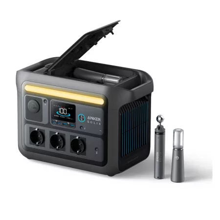 Anker SOLIX - Estación de energía portátil C800X - Batería LiFePO4 de 768Wh (240,000 mAh), 1200W (sobrecarga de 1600W), Carga completa 58min Anker SOLIX - Estación de energía portátil C800X - Batería LiFePO4 de 768Wh (240,000 mAh), 1200W (sobrecarga de 1600W), Carga completa 58min