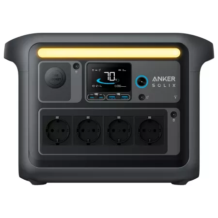 Anker SOLIX - Estación de energía portátil C1000X - Batería LiFePO4 de 1056Wh (330,000 mAh), 1800W (sobrecarga de 2400W), Carga completa 58 min Anker SOLIX - Estación de energía portátil C1000X - Batería LiFePO4 de 1056Wh (330,000 mAh), 1800W (sobrecarga de 2400W), Carga completa 58 min