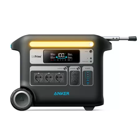 Anker SOLIX - Estación de energía portátil F2000 - Batería LiFePO4 de 2048Wh (640,000 mAh), 4 salidas de CA de hasta 2400 W - Versión Wi-fi