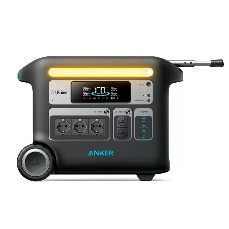 Anker SOLIX - Estación de energía portátil F2000 - Batería LiFePO4 de 2048Wh (640,000 mAh), 4 salidas de CA de hasta 2400 W - Versión Wi-fi Anker SOLIX - Estación de energía portátil F2000 - Batería LiFePO4 de 2048Wh (640,000 mAh), 4 salidas de CA de hasta 2400 W - Versión Wi-fi