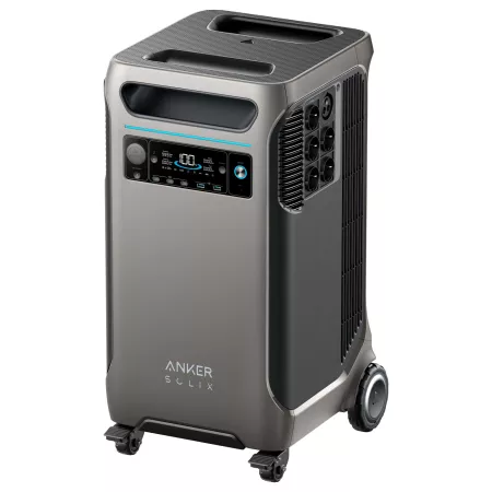 Anker SOLIX - Estación de energía portátil F3800 - Batería LiFePO4 de 3840Wh (1,200,000 mAh), salida de CA ultra alta de 6000 W con 120 V/240 V