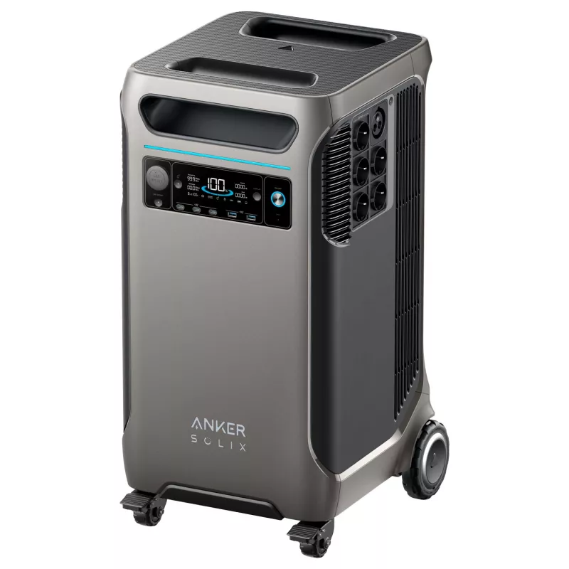 Anker SOLIX - Estación de energía portátil F3800 - Batería LiFePO4 de 3840Wh (1,200,000 mAh), salida de CA ultra alta de 6000 W con 120 V/240 V Anker SOLIX - Estación de energía portátil F3800 - Batería LiFePO4 de 3840Wh (1,200,000 mAh), salida de CA ultra alta de 6000 W con 120 V/240 V