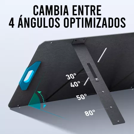 Anker SOLIX - Panel Solar Plegable PS200 - 200W - IP67 A prueba de agua y polvo - 4 ángulos ajustables