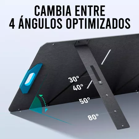 Anker SOLIX - Panel Solar Plegable PS400 - 400W - IP67 A prueba de agua y polvo - 4 ángulos ajustables