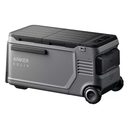 Anker SOLIX - Nevera eléctrica portátil Everfrost 2 - 58 L - 2 Baterías de 288Wh – Alimentación por CA/CC o Solar, Doble Compartimento - -20 ºC a 20 ºC