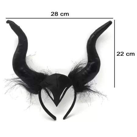 Diadema Negra de Maléfica para Halloween y Carnaval Adulto Diadema Negra de Maléfica para Halloween y Carnaval Adulto