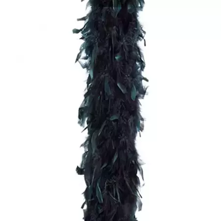 Boa de Plumas Negra 180 cm | Ideal Carnaval y Halloween +14 Boa de Plumas Negra 180 cm | Ideal Carnaval y Halloween +14