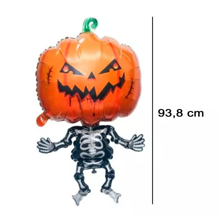 Pack 4 Globos Calabaza Esqueleto 93,8 x 54 cm Hinchables Halloween Eco Pack 4 Globos Calabaza Esqueleto 93,8 x 54 cm Hinchables Halloween Eco