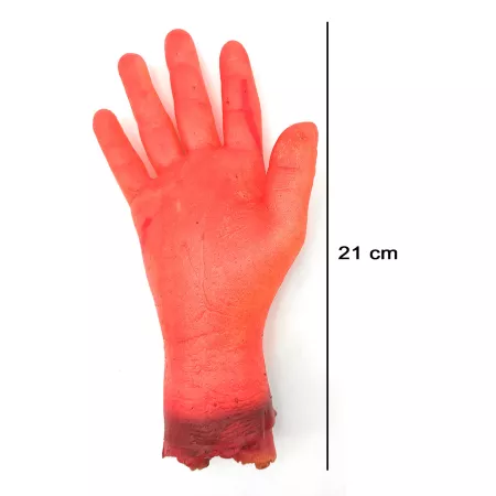 Mano Sangrienta Decorativa Halloween 21 cm Piel Mano Sangrienta Decorativa Halloween 21 cm Piel