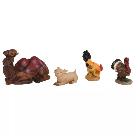 Set 4 Animales Resina Artesanales para Belén ¡Navidad!