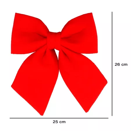 Lazo Rojo Belle 26 x 25 cm para Decorar Navidad Lazo Rojo Belle 26 x 25 cm para Decorar Navidad