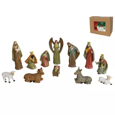 Set 12 Figuras de Nacimiento Belén Navideño Tradicional Set 12 Figuras de Nacimiento Belén Navideño Tradicional