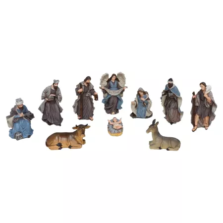 Set 10 Figuras de Nacimiento Belén Navideño Tradicional