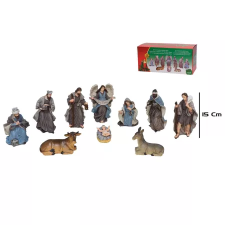 Set 10 Figuras de Nacimiento Belén Navideño Tradicional Set 10 Figuras de Nacimiento Belén Navideño Tradicional