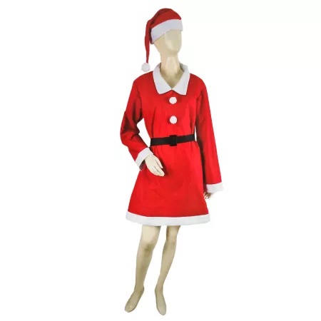 Disfraz Mamá Noel Adulto 14+ Completo en Poliéster Navidad