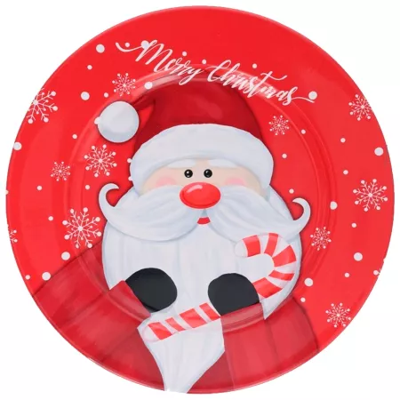 Pack 2 Bajoplatos Papá Noel Navidad Ø33 cm - Mesa Festiva