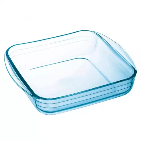 Molde Cuadrado Borosilicato 1L Resistente Horno y Microondas Molde Cuadrado Borosilicato 1L Resistente Horno y Microondas