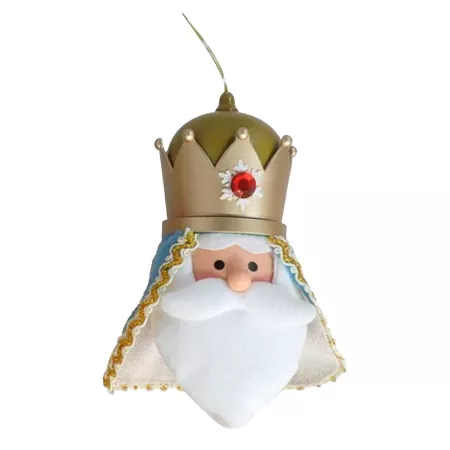 Pack de 3 colgantes de Rey Mago con luz para Decoración Navidad 15 cm