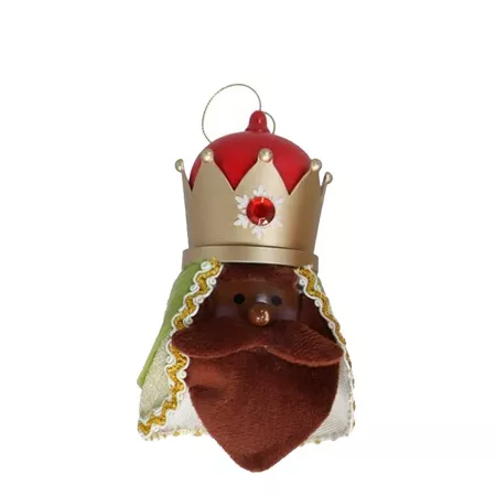 Pack de 3 colgantes de Rey Mago con luz para Decoración Navidad 15 cm