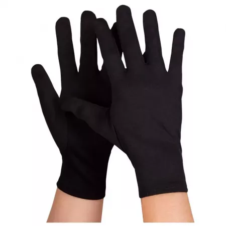 Guantes Cortos Negros Suaves para Disfraces – Talla Única Adulto Guantes Cortos Negros Suaves para Disfraces – Talla Única Adulto