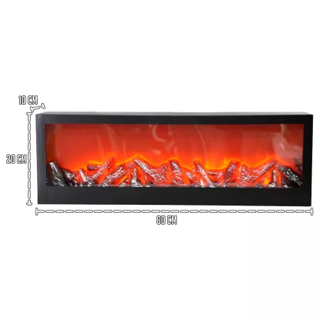 Chimenea LED con USB Decoración Navideña 60 x 10 x 20 cm