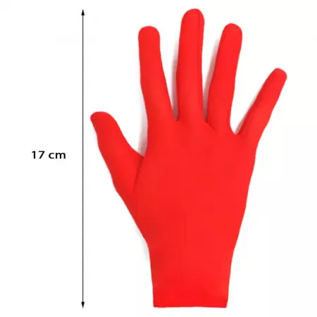 Guantes cortos infantiles rojos suaves para Carnaval y Halloween Guantes cortos infantiles rojos suaves para Carnaval y Halloween
