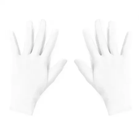 Guantes cortos infantiles blancos, suaves y cómodos, talla única Guantes cortos infantiles blancos, suaves y cómodos, talla única