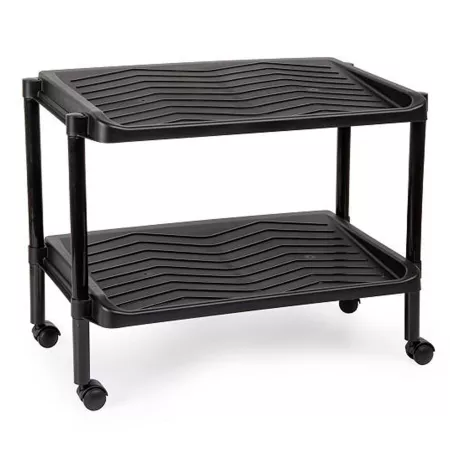 Zapatero con ruedas 2 Estantes 4 Pares Plástico Resistente