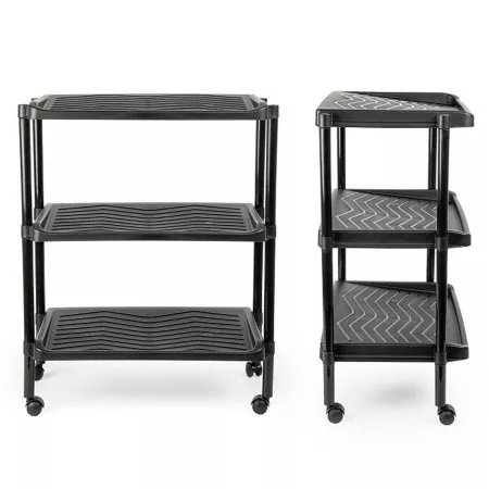 Zapatero con ruedas 3 Estantes 6 Pares Plástico Resistente