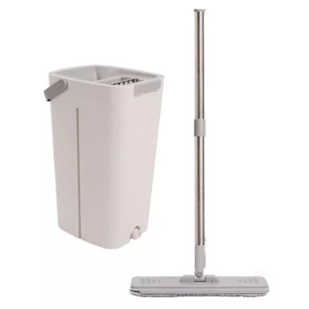 Set de Limpieza 180° con Mopa de Microfibra, Cubo y Mango Extensible