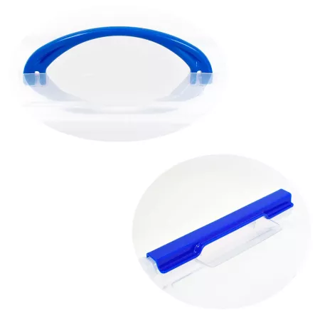 Caja de almacenaje 9L con tapa y asa, resistente y práctica