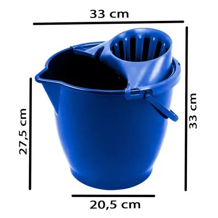 Cubo 13L con Escurridor y Asa de Plástico