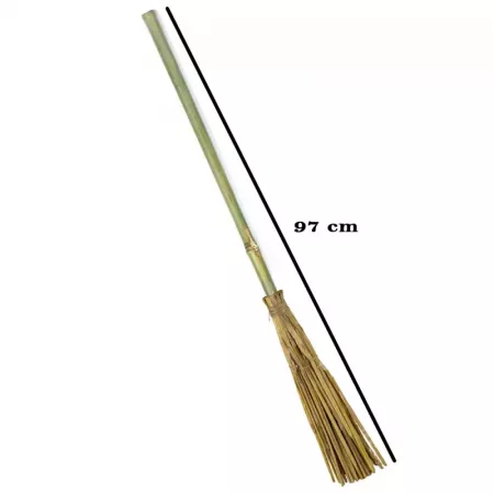 Escoba de Bruja de Madera Resistente para Halloween y Carnaval Escoba de Bruja de Madera Resistente para Halloween y Carnaval