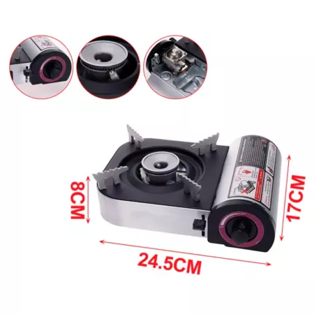 Cocina portátil a Gas 2100 W Segura y Práctica