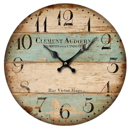 Reloj redondo de pared modelo Víctor Hugo con números grandes 30 cm